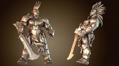 3D модель Орк-босс-женщина, безжалостная (STL)