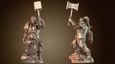 3D модель Персонаж игрока Орк Паладин (STL)