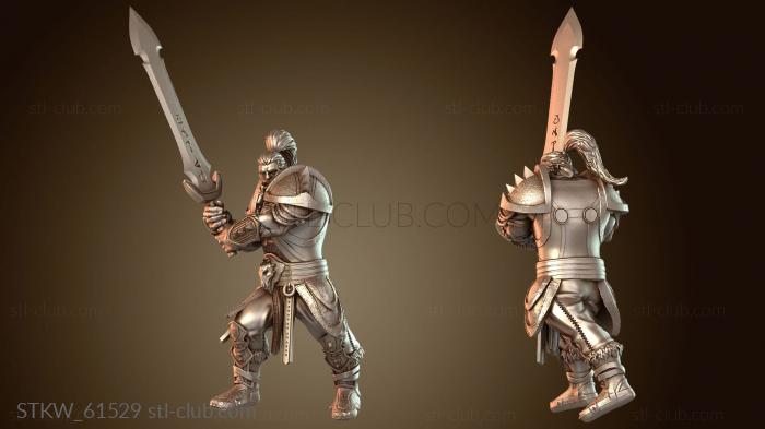 Персонаж игрока Орк Паладин Меч Злобный