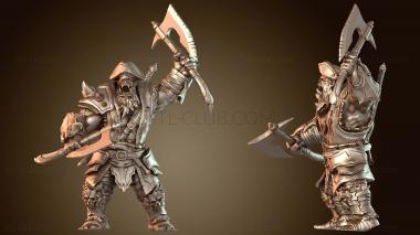 3D модель Капитан пиратов орков Акс (STL)