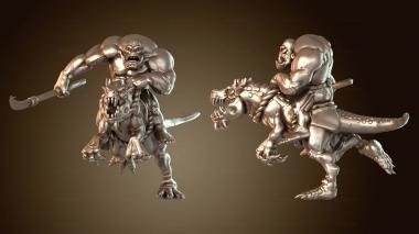 3D модель Агрессивные всадники орков (STL)