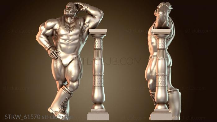 Military Орк Строн Позирует