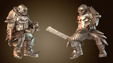 3D модель Орочий Военачальник Тесак (STL)