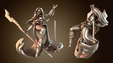 3D модель Орк-Чернокнижник, Женский Вариант, Верховный (STL)