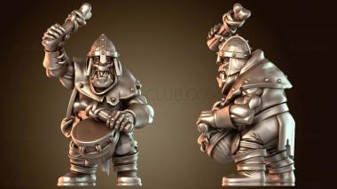 3D модель ОРКОВ-ВОИН Музыкант (STL)