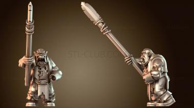 3D модель ОРК С КОПЬЕМ ВОИНА Свирепый (STL)