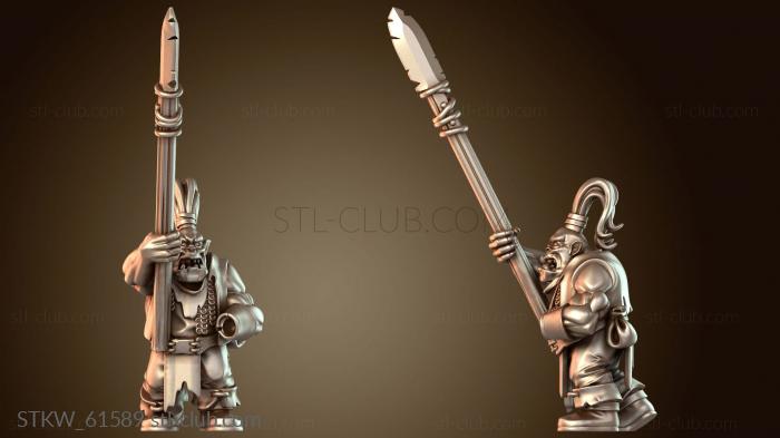 Military ОРК С КОПЬЕМ ВОИНА Пронзительный