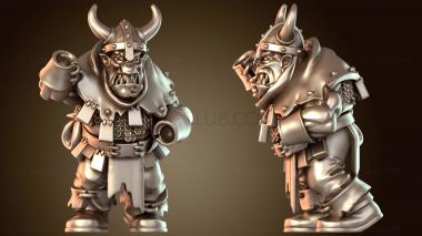 3D модель ОРК с ВОИНОМ Злобным (STL)