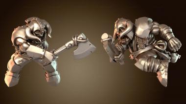 3D модель Орки на кабанах Капитан ОРК (STL)