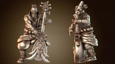 3D модель Играет бард восточного металла (STL)