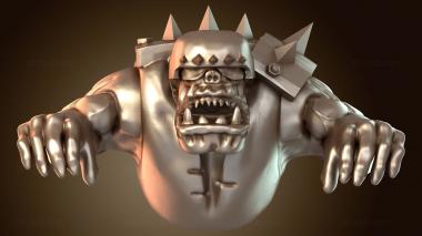 3D модель Орк-байкерская война Хьолв Торсо Только (STL)