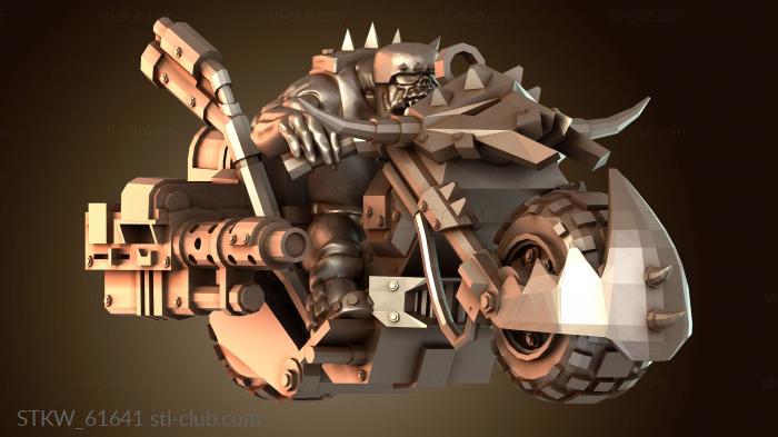 Military Орочий байкерский боевой мотоцикл