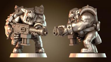 3D модель Пехота ОРК бдительно целится (STL)