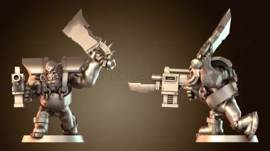 3D модель ОРК Мародер Ухмыляющийся Дикарь (STL)