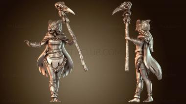 3D модель Атакующая магия друида-совомеда (STL)