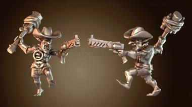 3D модель Паладин Измученный Битвой (STL)