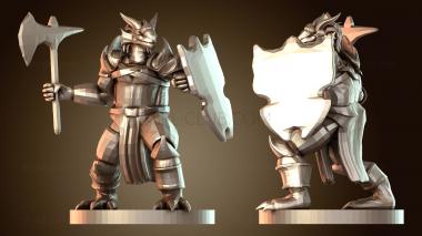 3D модель Паладин Драконорожденный Паладин Стойкий (STL)