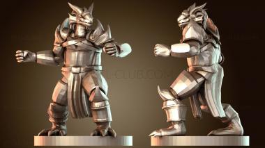 3D модель Паладин Драконорождённый Паладин с Маркером (STL)