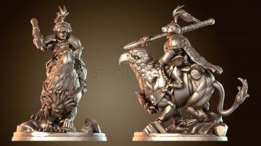 3D модель Палладоры на конях (STL)