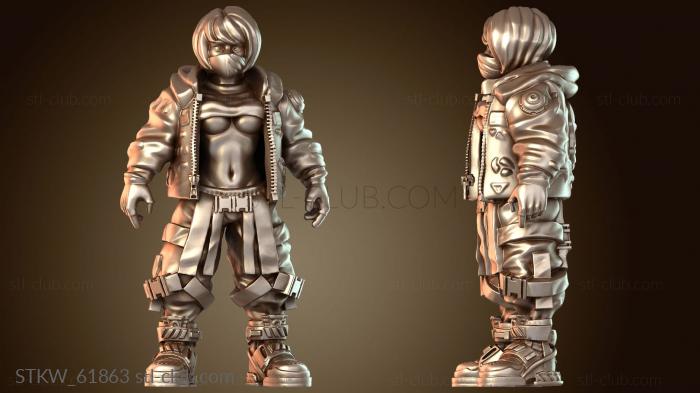 Девушка-косплеер Papsik стоит