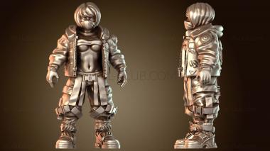 3D модель Девушка-косплеер Papsik стоит (STL)