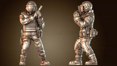 3D модель Офицер полиции Южного округа PCPD А. (STL)