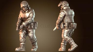 3D модель Офицер полиции Южного округа PCPD D (STL)