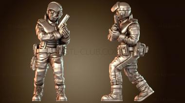 3D модель ОФИЦЕР ПОЛИЦЕЙСКОГО ОКРУГА PCPD ЮЖНОГО УПРАВЛЕНИЯ F (STL)