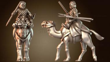 3D модель Всадник на персидском дромадере скрывается (STL)