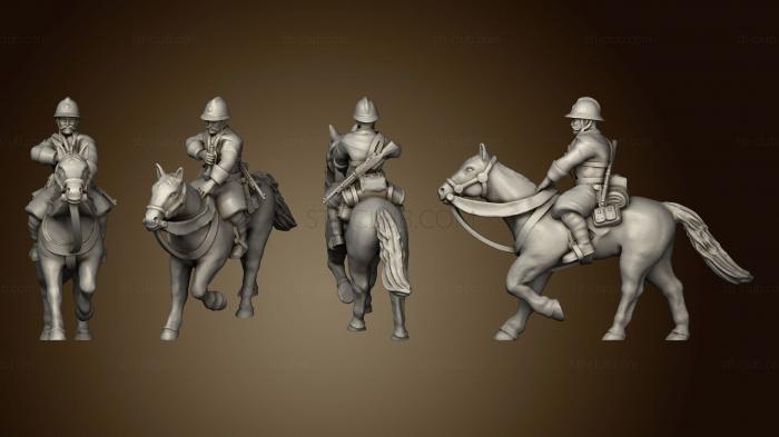 3D модель Figurines Cavalier 2 trompette (STL)