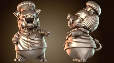 3D модель Свиньи Вартонг (STL)