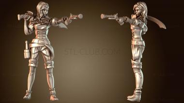 3D модель Пиратская стрельба по женщинам (STL)