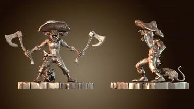 3D модель ПИРАТОВЫЙ ГОБЛИН-ГРИБ (STL)