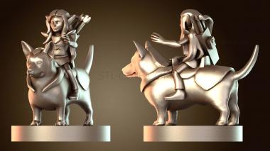 3D модель Пикси Воин Корги (STL)