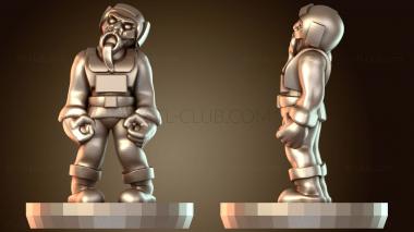 3D модель Чумной зомби (STL)