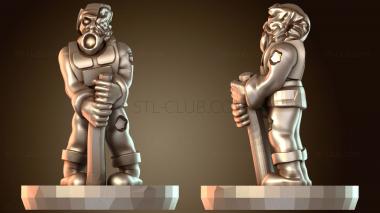 3D модель Стоны чумного зомби (STL)