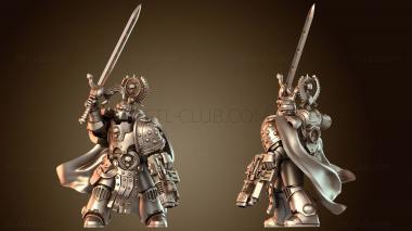 3D модель Претор с силовым мечом на спине (STL)