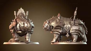 3D модель Тяжелая броня медведя-священника (STL)