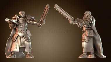 3D модель Жрец-воин с цепным мечом (STL)