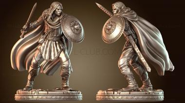 3D модель Первобытный эльф-герой Атоса (STL)