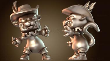 3D модель Принцессы разозлили кота (STL)