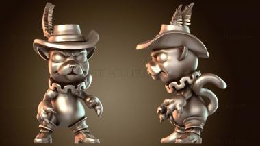 3D модель Принцессы разозлились, кот Кин (STL)