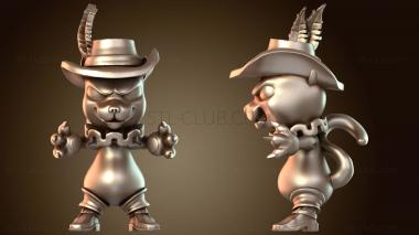 3D модель Принцессы разозлились, кошка проворная (STL)