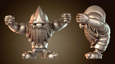 3D модель Принцессы рассердились, Гном храбрый (STL)