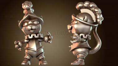 3D модель Принцессы разозлились на кота-охранника (STL)