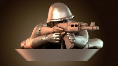 3D модель Стрельба лежа подавлена (STL)