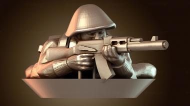 3D модель Стрельба лежа на страже (STL)