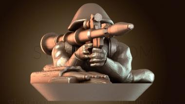 3D модель Стрельба из РПГ лёжа (STL)