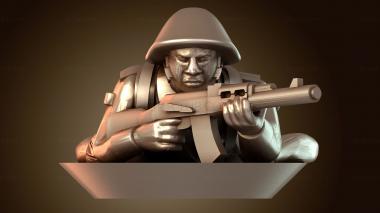 3D модель Взгляд лёжа (STL)