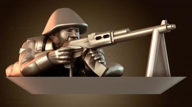 3D модель РПК в положении лежа (STL)